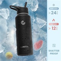 B732  COKTIK 40 oz Insulated Water Bottle