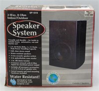 (P) Speaker System. 2 Way, 8 Ohm, Indoor/