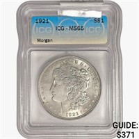 1921 Morgan Silver Dollar ICG MS65