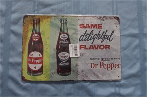 "Dr. Pepper" Retro Tin Sign