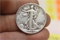 1943-S Walking Liberty Silver Half Dollar