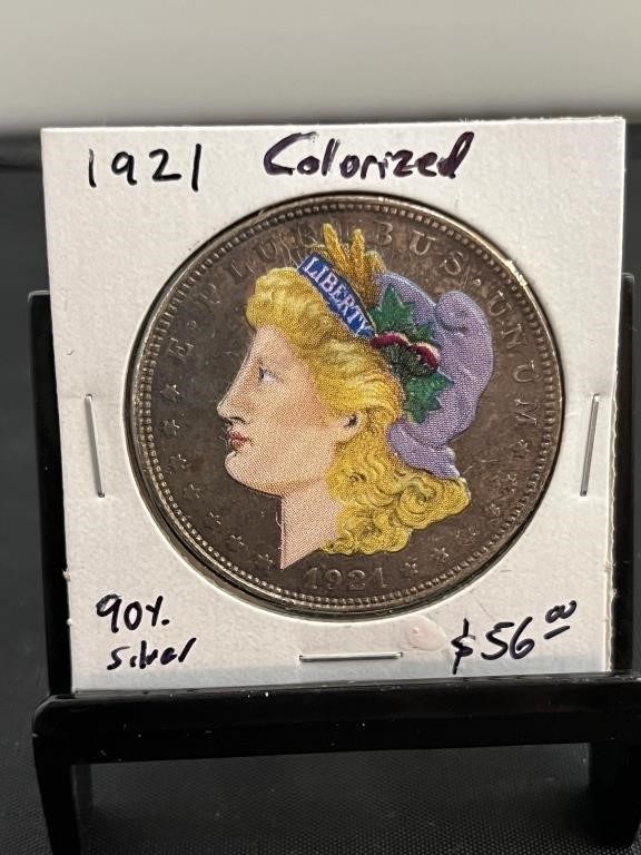 1921 Morgan Dollar Colorized