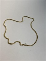 1 Gold Toned Necklace - Stamped 925
