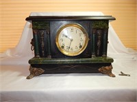 Antique Sessions Pillar Mantel Clock