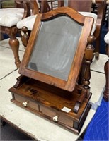 Late 20th Century Pine Shaving Mirror