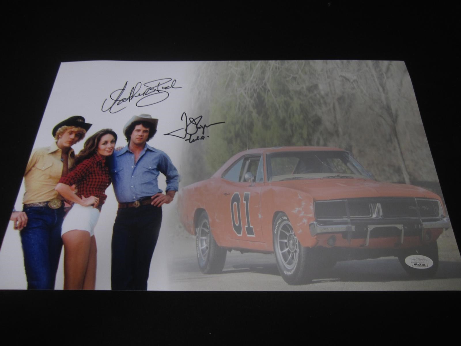 Bach & Wopat Signed 11x17 Photo JSA Witnessed