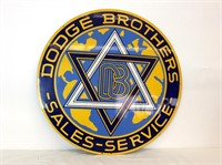 Single Sided Dodge Brothers "Sales & Service" Sign