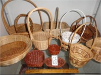 Several multi size baskets