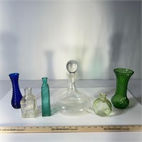 Clear Glass Round Decanter and More