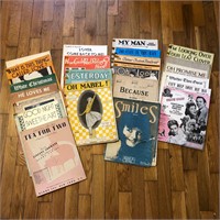 Lot of Old Sheet Music