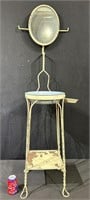 ANTIQUE FRENCH WASH STAND W/ MIRROR