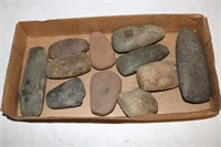 LOT OF 11 STONE TOOLS, 3" - 7" L, LEE COLLECTION