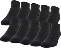 P120  Gildan Low Cut Socks, 10 Pairs, 6-12