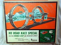 Vintage Penneys 1960's H O Road Race Slot Car Set