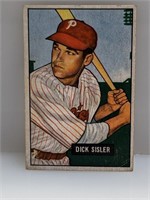 1951 Bowman #52 Dick Sisler Philadelphia Phillies