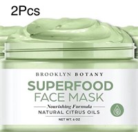 2Pcs Brooklyn Botany Superfood Face Mask 6oz