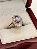 Estate Ring Marquis Amethyst