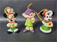 Dopey Minnie Mouse Mickey Mouse Ornaments