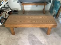 Handmade bench/coffee table, chair