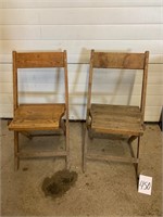 2 WOODEN CHAIRS