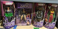 4 Xena Warrior Princess Dolls. Fully Poseable 10"