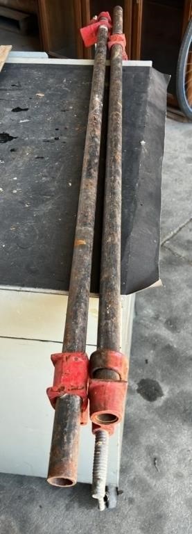 Pair of 48" Pipe Clamps. #LYS.