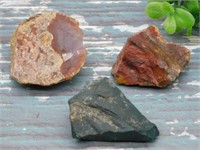 MIXED ROUGH LOT ROCK STONE LAPIDARY SPECIMEN