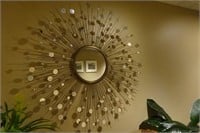 Sunburst Metal Wall Mirror