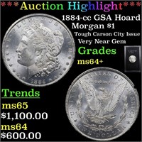 *Highlight* 1884-cc GSA Hoard Morgan $1 Grades Cho