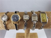 (5) Vintage Women's Watches