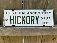 1969 HICKORY CITY TAG