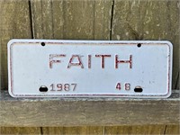 1967 FAITH CITY TAG