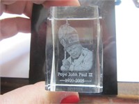 Pope John Paul II 1920-2005 Paperweight