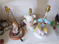 3 Lampes d'enfant