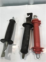 3 Electric fence gate handles