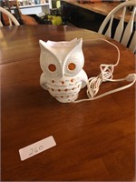 Vintage Ceramic Owl Night Light