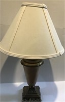 METAL & STONE LOOK TABLE LAMP
