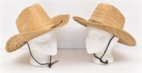 (2) Straw Cowboy Hats