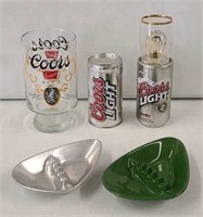 Group Lot of Coors Beer Glasses & Cans