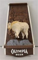 Olympia Beer Plastic Wall Hanging Mt. Goat