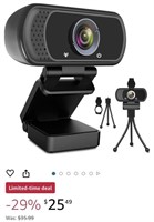 Webcam HD 1080p Web Camera, USB PC Computer