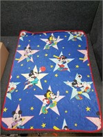 Vintage Mickey Mouse toddler quilt, 50" x 40"