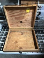 Small Wooden Storage Box with Handles