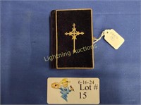 ANTIQUE MINIATURE PERSONAL PRAYER SCRIPTURE BOOK