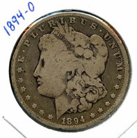 1894-O Morgan Silver Dollar