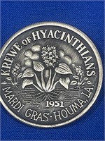 1990 Krewe of Hyacinthians- queen & king - Mardi
