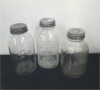 Vintage canning jars.  Large size