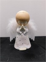 Fiber Optic porcelain Angel with wings