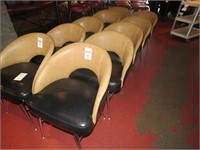 LOT, (5) PADDED BAR CHAIRS