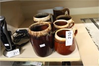 BROWN DRIP MUGS